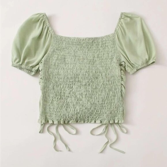Shein Green Cropped Top - Picture 3 of 6